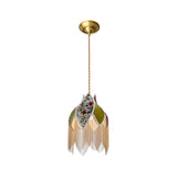 vintage-style-velvet-fringed-pendant-light-with-tassels-and-brass-details