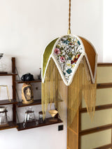 vintage-style-velvet-fringed-pendant-light-with-tassels-and-brass-details