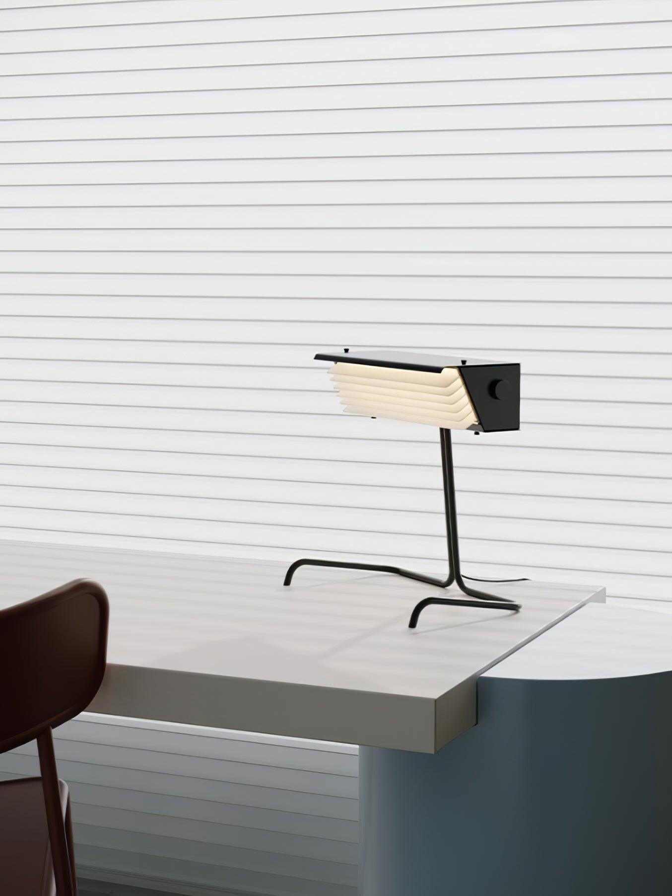 Modern Biny LED Desk Lamp Futuristic Geometric Table Light for Workspace and Bedroom