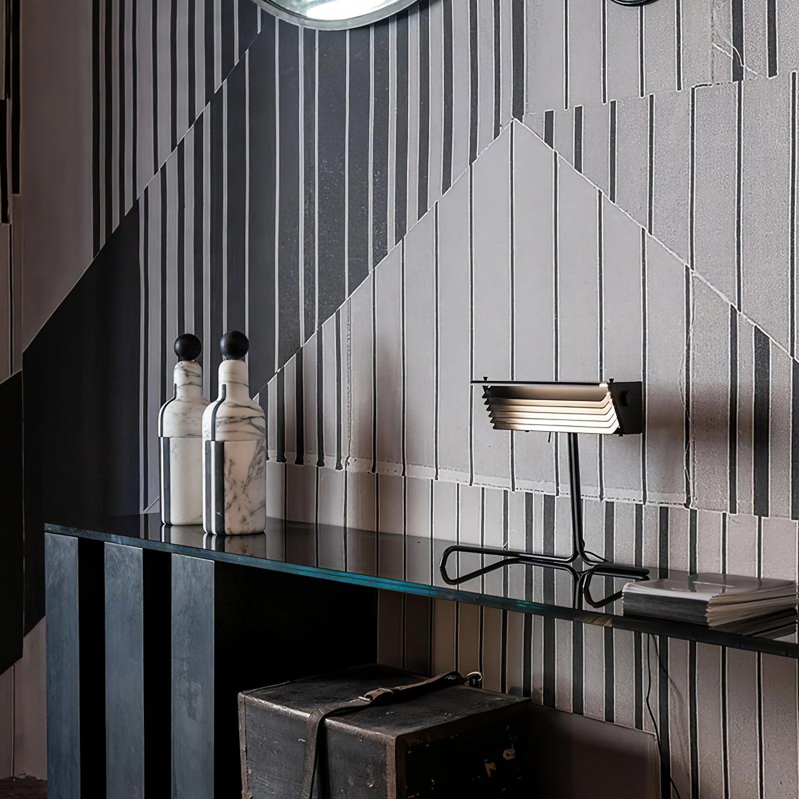 Modern Biny LED Desk Lamp Futuristic Geometric Table Light for Workspace and Bedroom