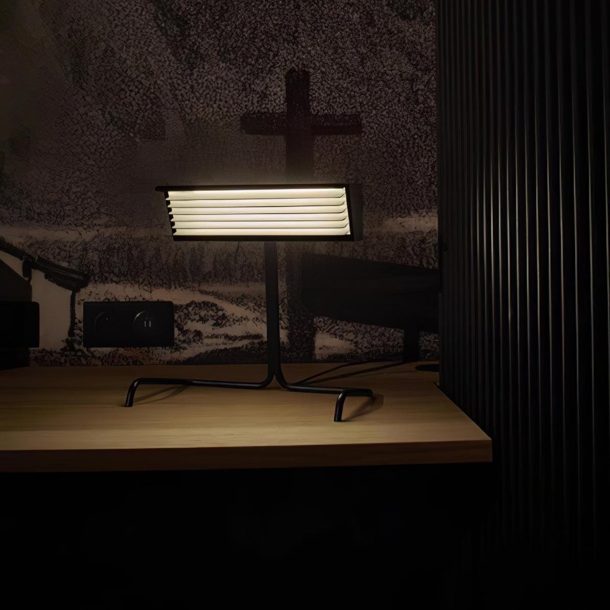 Modern Biny LED Desk Lamp Futuristic Geometric Table Light for Workspace and Bedroom