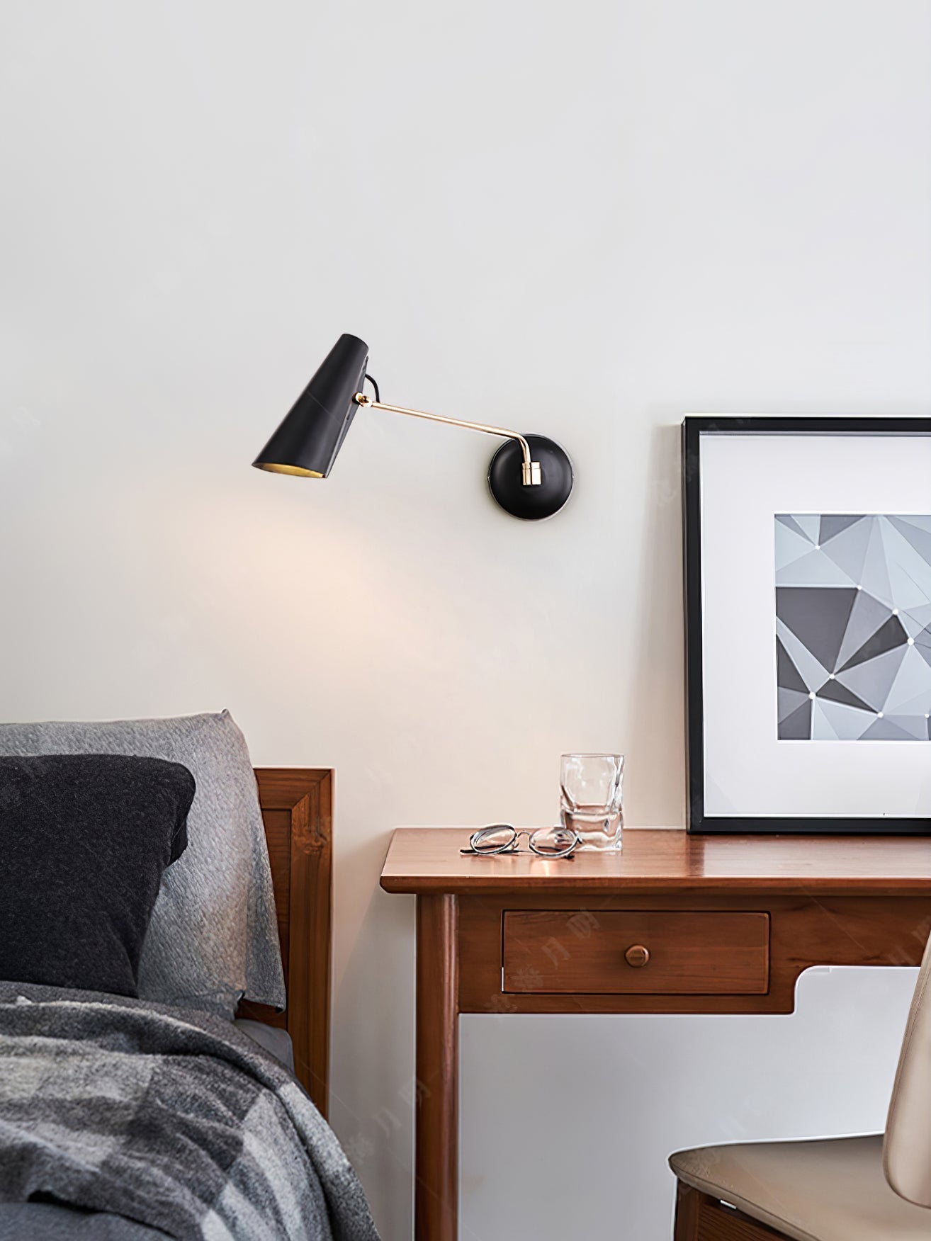 modern-birdy-style-minimalist-adjustable-swing-arm-wall-sconce-with-geometric-shade