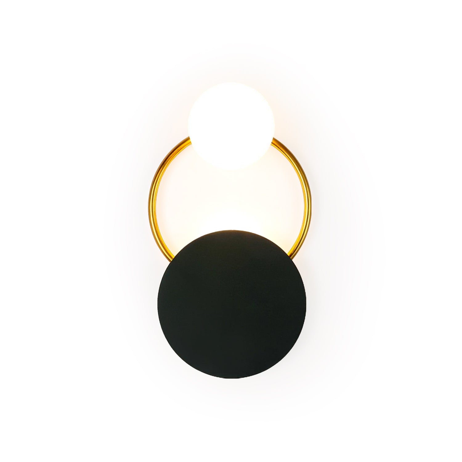 modern-geometric-black-and-gold-wall-sconce-with-white-glass-sphere-light-fixture