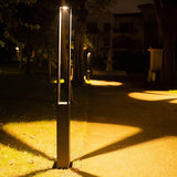 Modern Geometric Outdoor LED Post Light Minimalist Landscape Garden Column Street Lamp IP65