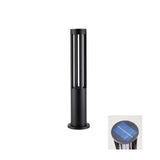 Modern Aluminum Black Cylindrical Solar Post Light Waterproof Outdoor Garden Pathway Lamp