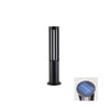 Modern Aluminum Black Cylindrical Solar Post Light Waterproof Outdoor Garden Pathway Lamp