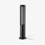 Modern Black Cylindrical LED Garden Post Light Waterproof Path Outdoor Bollard Lamp