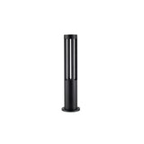 Modern Black Cylindrical LED Garden Post Light Waterproof Path Outdoor Bollard Lamp