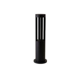 Modern Black Cylindrical LED Garden Post Light Waterproof Path Outdoor Bollard Lamp