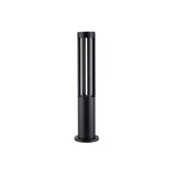 Modern Aluminum Black Cylindrical Solar Post Light Waterproof Outdoor Garden Pathway Lamp