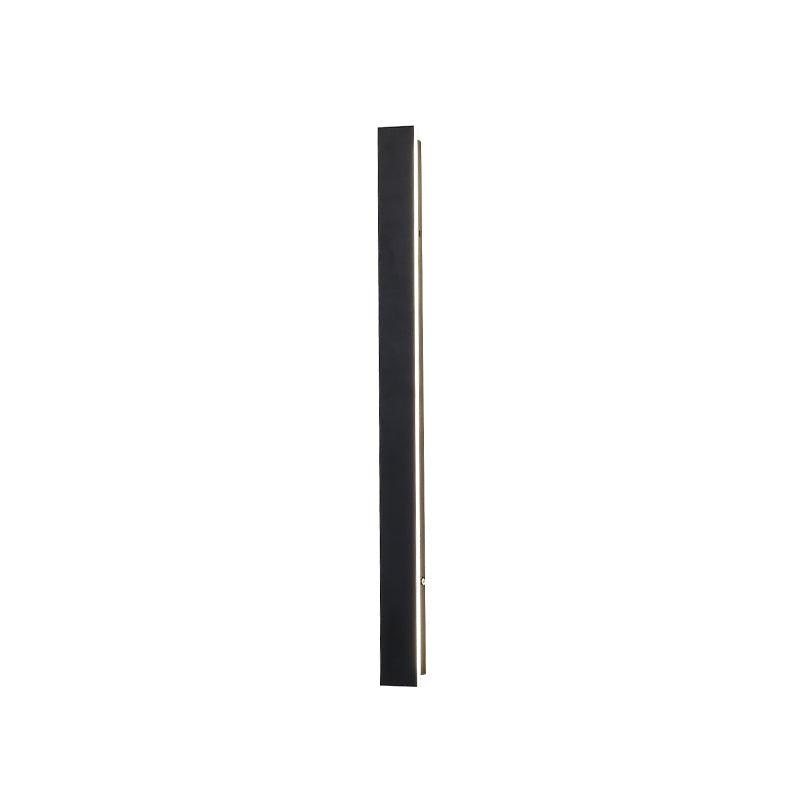 Modern Waterproof Solar Powered LED Outdoor Wall Light Long Strip Patio Sconce with Remote Control