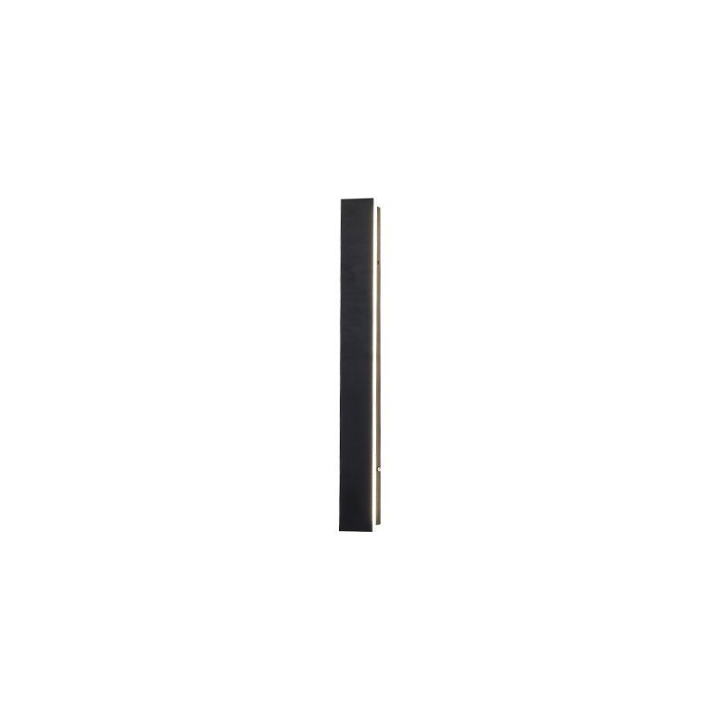 Modern Waterproof Solar Powered LED Outdoor Wall Light Long Strip Patio Sconce with Remote Control