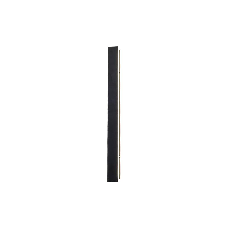Modern Waterproof Solar Powered LED Outdoor Wall Light Long Strip Patio Sconce with Remote Control