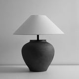 modern-wabi-sabi-handcrafted-ceramic-table-lamp-black-mud-texture-bedside-desk-light