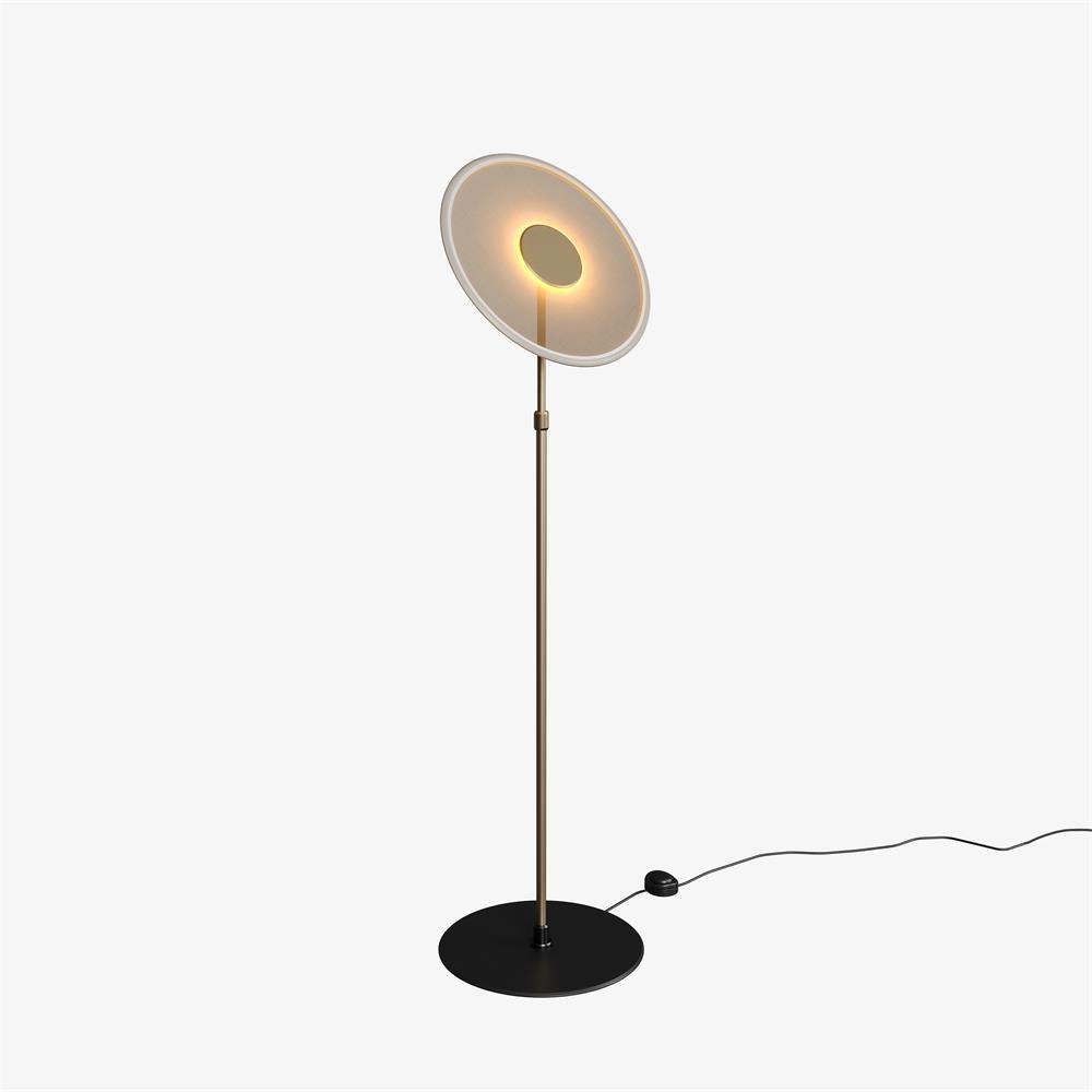 Luxora Acrylic LED Floor Lamp Modern Metal Standing Light for Contemporary Living Room Office