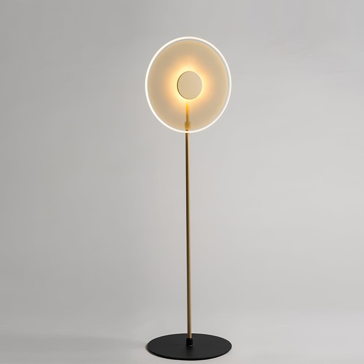 Luxora Acrylic LED Floor Lamp Modern Metal Standing Light for Contemporary Living Room Office