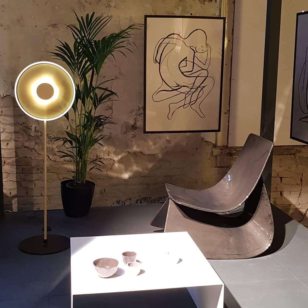 Luxora Acrylic LED Floor Lamp Modern Metal Standing Light for Contemporary Living Room Office