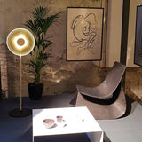 Luxora Acrylic LED Floor Lamp Modern Metal Standing Light for Contemporary Living Room Office
