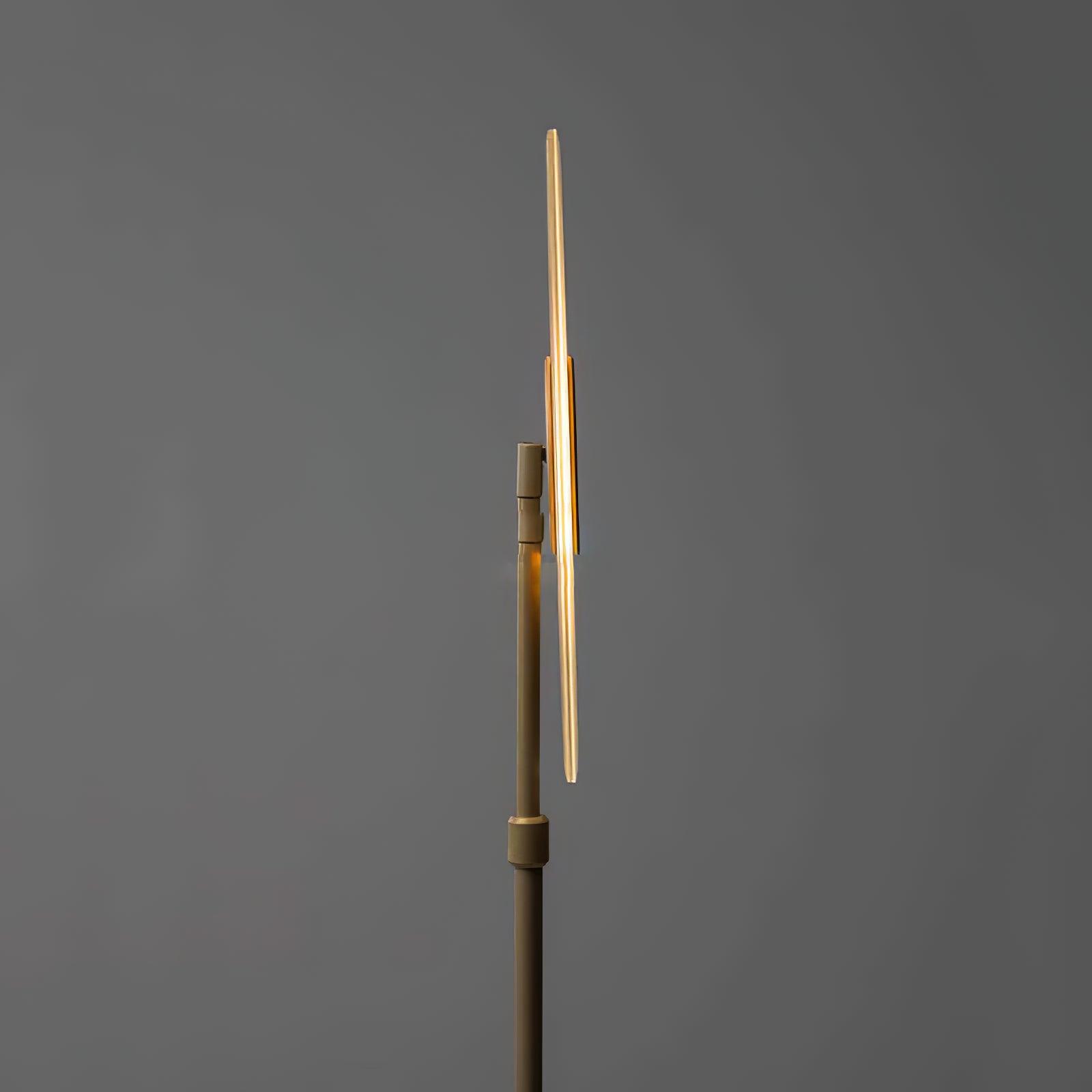 Luxora Acrylic LED Floor Lamp Modern Metal Standing Light for Contemporary Living Room Office
