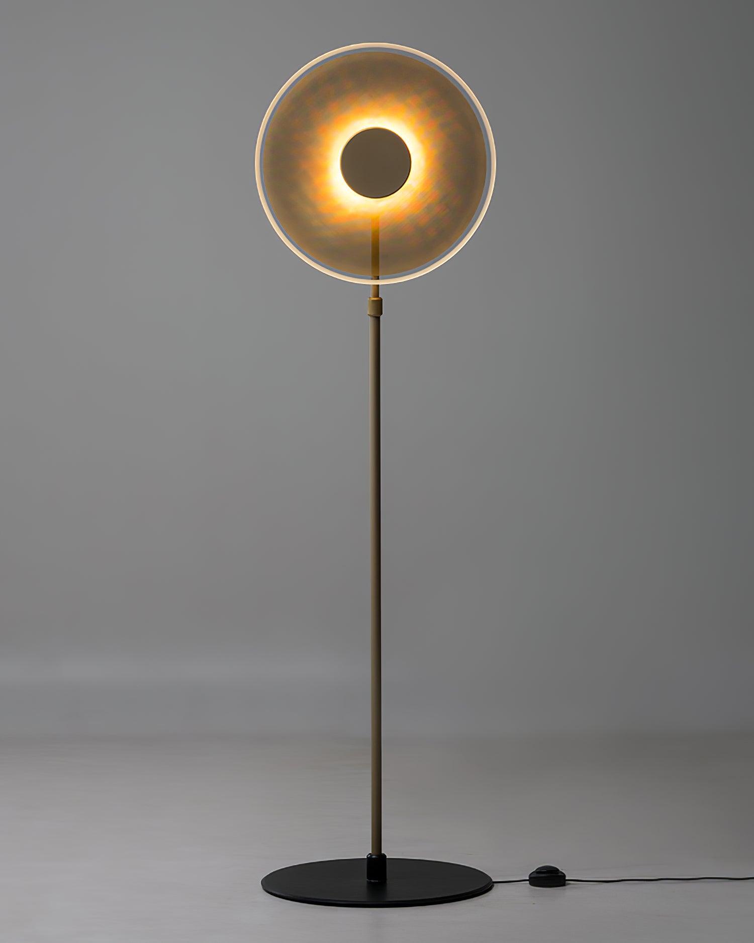 Luxora Acrylic LED Floor Lamp Modern Metal Standing Light for Contemporary Living Room Office