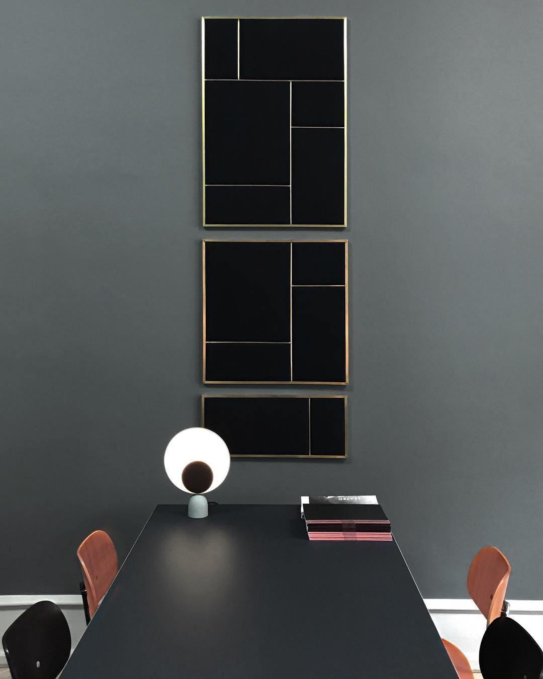 Geometric Modern LED Table Lamp Contemporary Indirect Nightstand Light for Living Room
