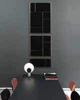 Geometric Modern LED Table Lamp Contemporary Indirect Nightstand Light for Living Room