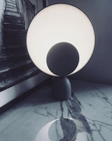 Geometric Modern LED Table Lamp Contemporary Indirect Nightstand Light for Living Room