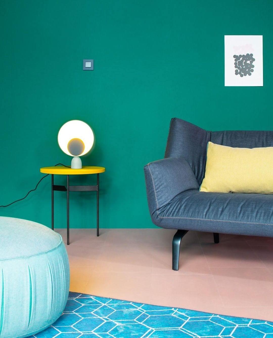 Geometric Modern LED Table Lamp Contemporary Indirect Nightstand Light for Living Room