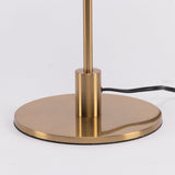 Modern Solara Brass and Glass LED Table Lamp for Living Room and Office