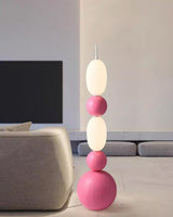 Contemporary LED Spherical Floor Lamp Modern Accent Light for Living Room and Bedroom