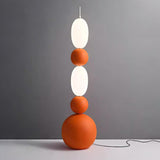 Contemporary LED Spherical Floor Lamp Modern Accent Light for Living Room and Bedroom
