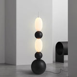 Contemporary LED Spherical Floor Lamp Modern Accent Light for Living Room and Bedroom