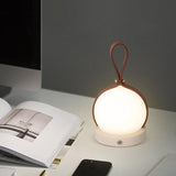 Bola Lantern Portable LED Table Lamp with Rechargeable Battery and Imitation Leather Cord