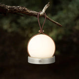 Bola Lantern Portable LED Table Lamp with Rechargeable Battery and Imitation Leather Cord