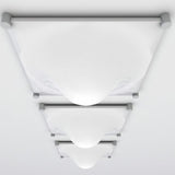 Modern Luminous Bubble Flush Mount Ceiling Light Chrome Stainless Steel LED Fixture