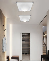 Modern Luminous Bubble Flush Mount Ceiling Light Chrome Stainless Steel LED Fixture