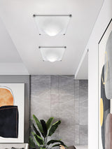 Modern Luminous Bubble Flush Mount Ceiling Light Chrome Stainless Steel LED Fixture