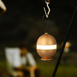 Modern Rechargeable LED Sphere Table Lamp with Portable Leather Cord Handle