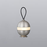 Modern Rechargeable LED Sphere Table Lamp with Portable Leather Cord Handle