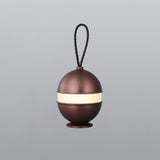 Modern Rechargeable LED Sphere Table Lamp with Portable Leather Cord Handle