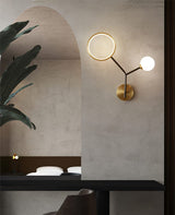 artistic-brass-branch-glass-wall-lamp-with-opal-globes-in-gold-and-black-finish