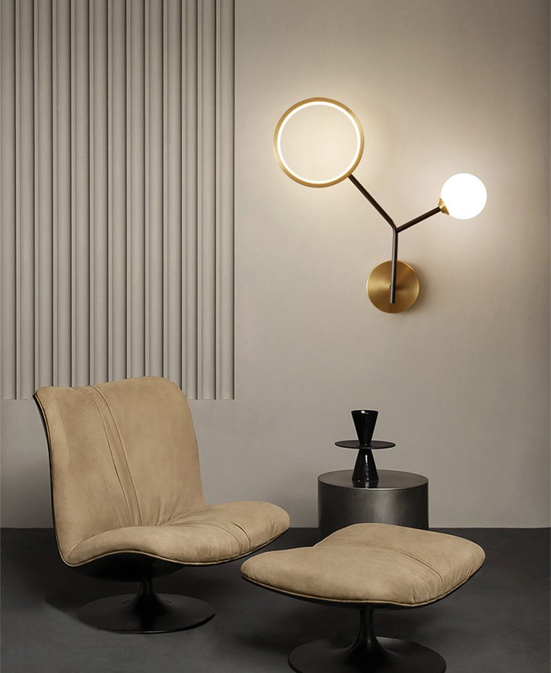 artistic-brass-branch-glass-wall-lamp-with-opal-globes-in-gold-and-black-finish