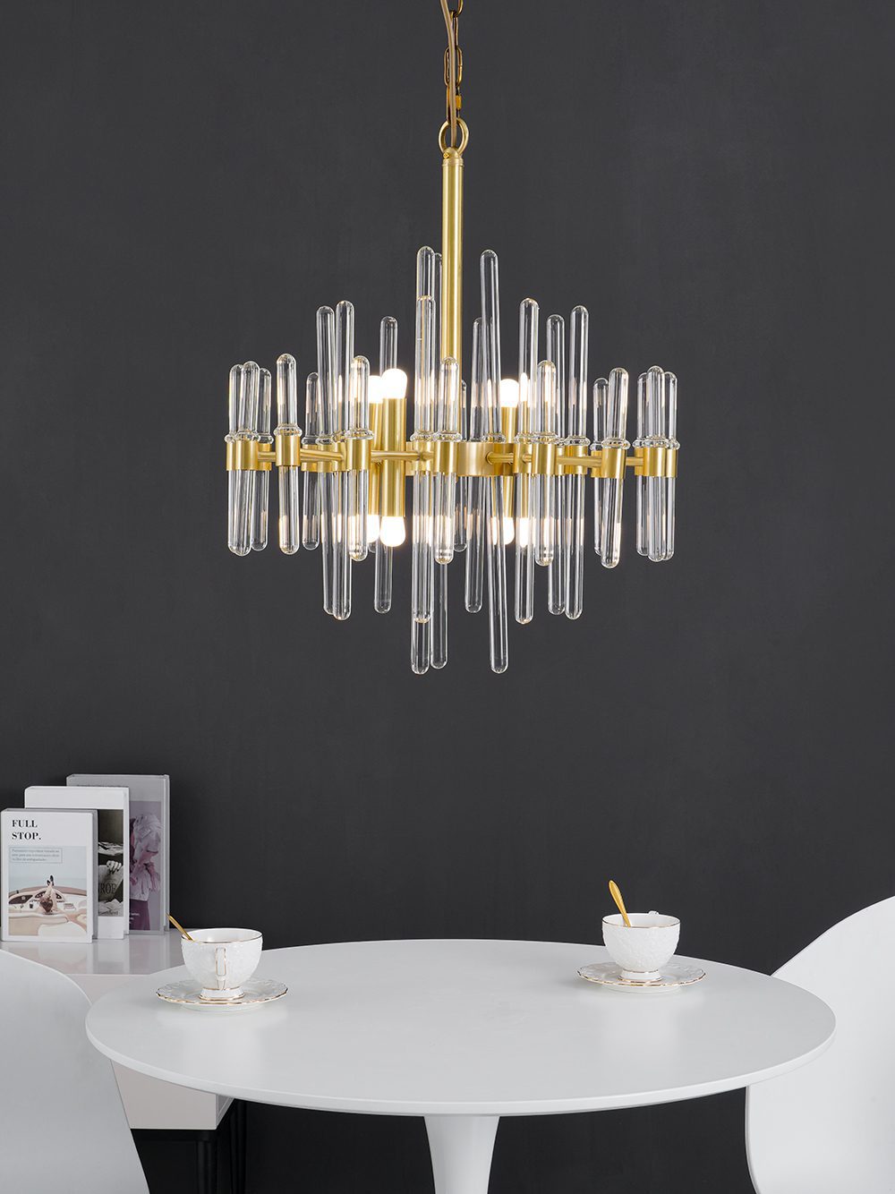 modern-antique-brass-starburst-chandelier-with-clear-crystal-glass-rods