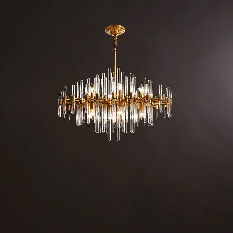 modern-antique-brass-starburst-chandelier-with-clear-crystal-glass-rods