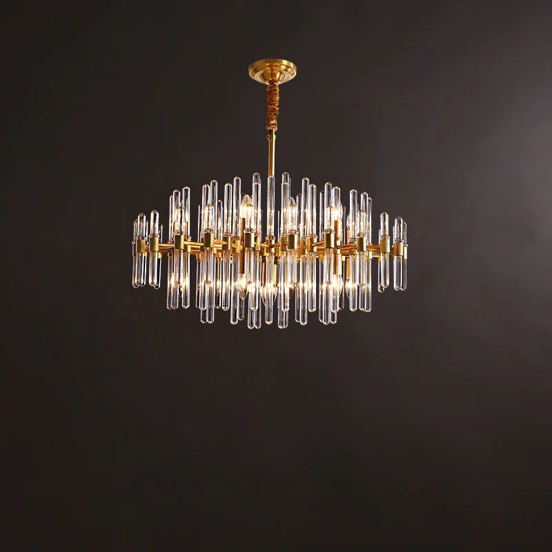 modern-antique-brass-starburst-chandelier-with-clear-crystal-glass-rods