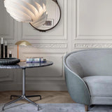 Sculptural Mid Century Modern Brass Shell Table Lamp for Bedside and Desk Lighting