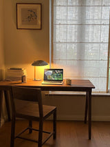 Sculptural Mid Century Modern Brass Shell Table Lamp for Bedside and Desk Lighting