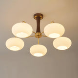 mid-century-modern-brass-and-wooden-persimmon-chandelier-glass-pendant-light