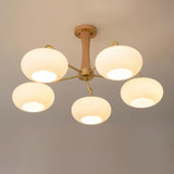 mid-century-modern-brass-and-wooden-persimmon-chandelier-glass-pendant-light