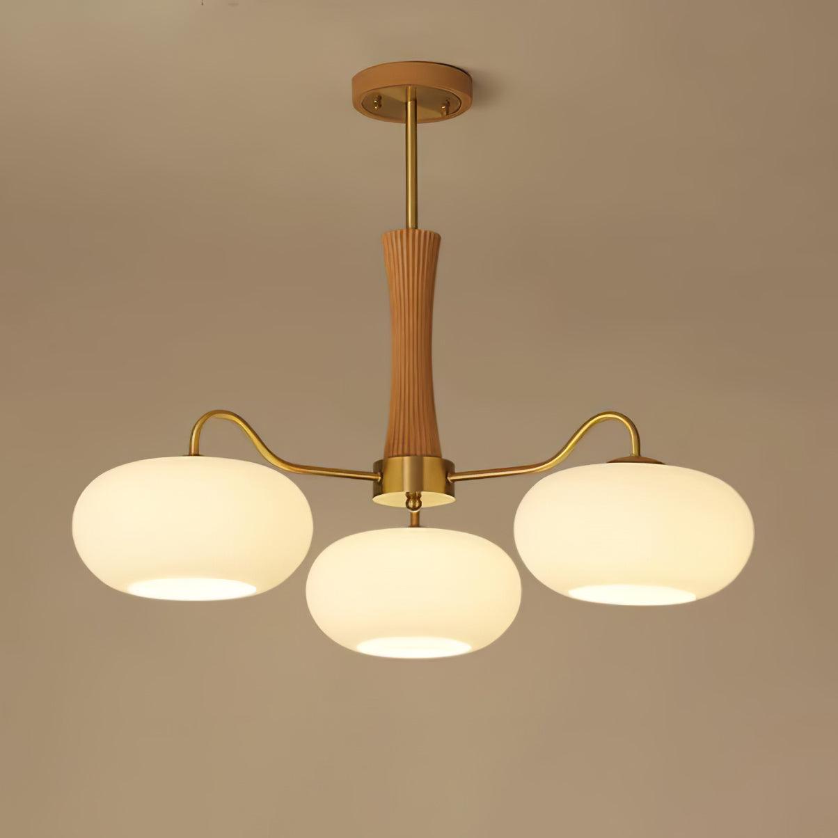 mid-century-modern-brass-and-wooden-persimmon-chandelier-glass-pendant-light
